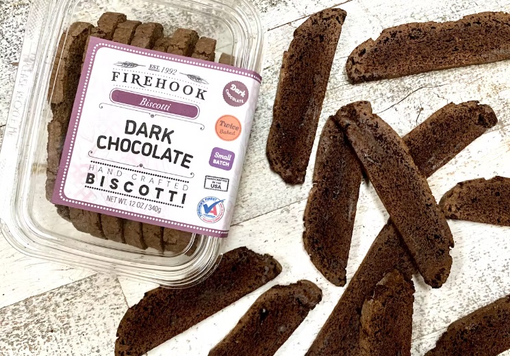 Firehook Biscotti dark chocolate