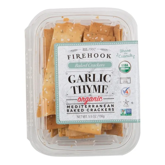 firehook crackers garlic & thyme